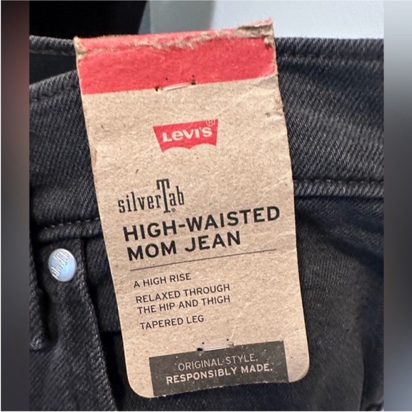 Levi’s SilverTab High-Waisted Mom Jean, Vintage Style, 30X27 - Picture 7 of 7